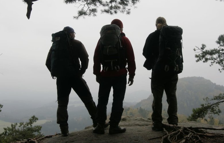 3 Personen auf Beggipfel