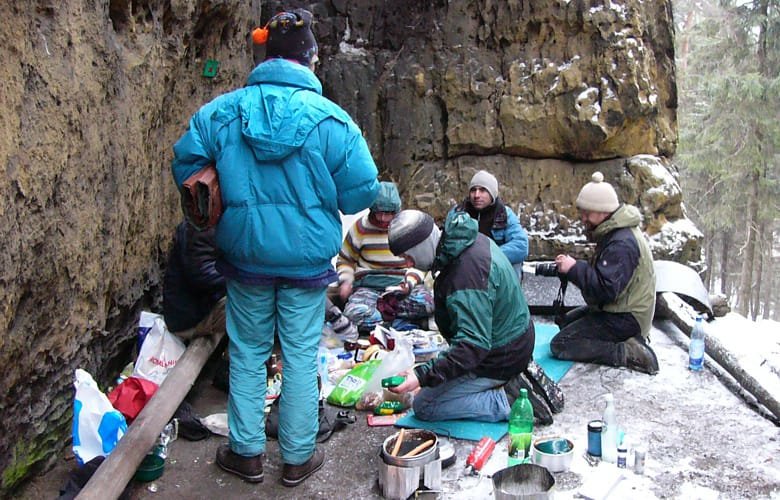 Personengruppe Pause